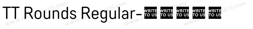 TT Rounds Regular字体转换